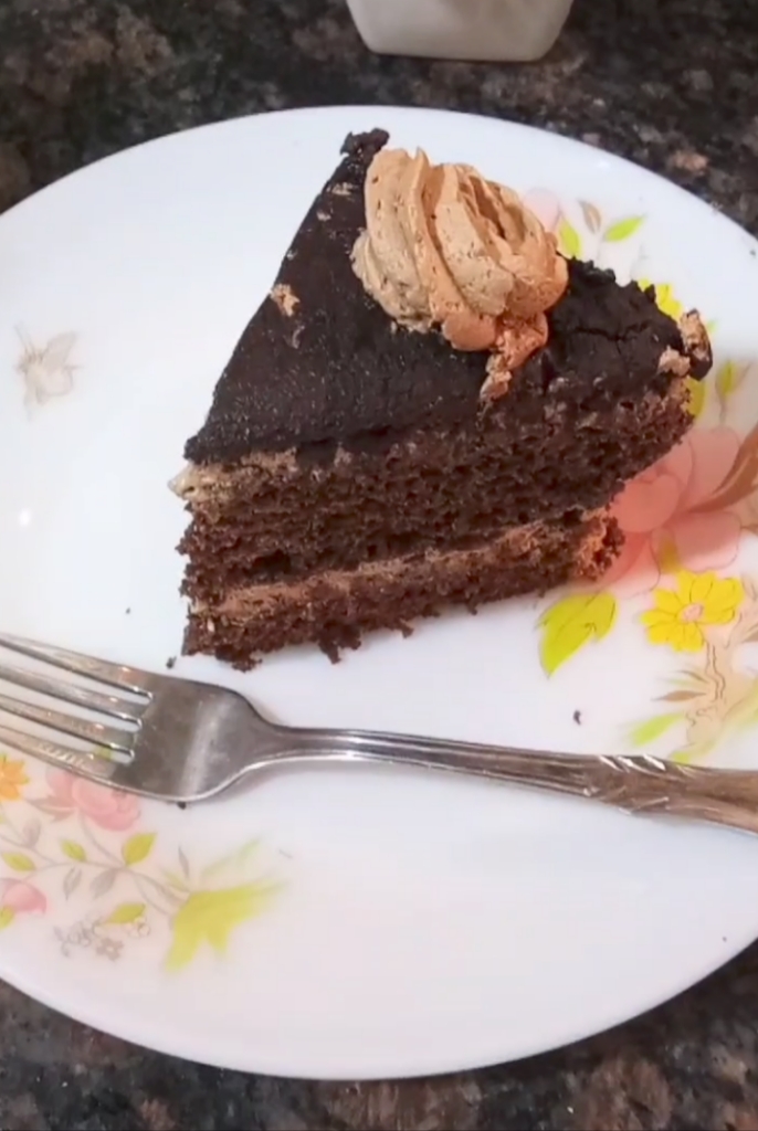 Soft and spongy chocolate and coffee Mocha Cake eggless for beginners