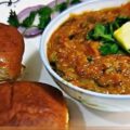 Mumbai restaurant style pav bhaji with masala ingredients